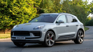 grey Porsche Macan car